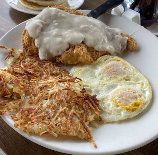 Chicken Fried Chicken & Eggs.