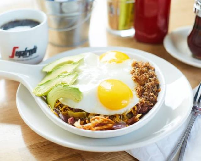 Corned Beef Hash & Eggs.